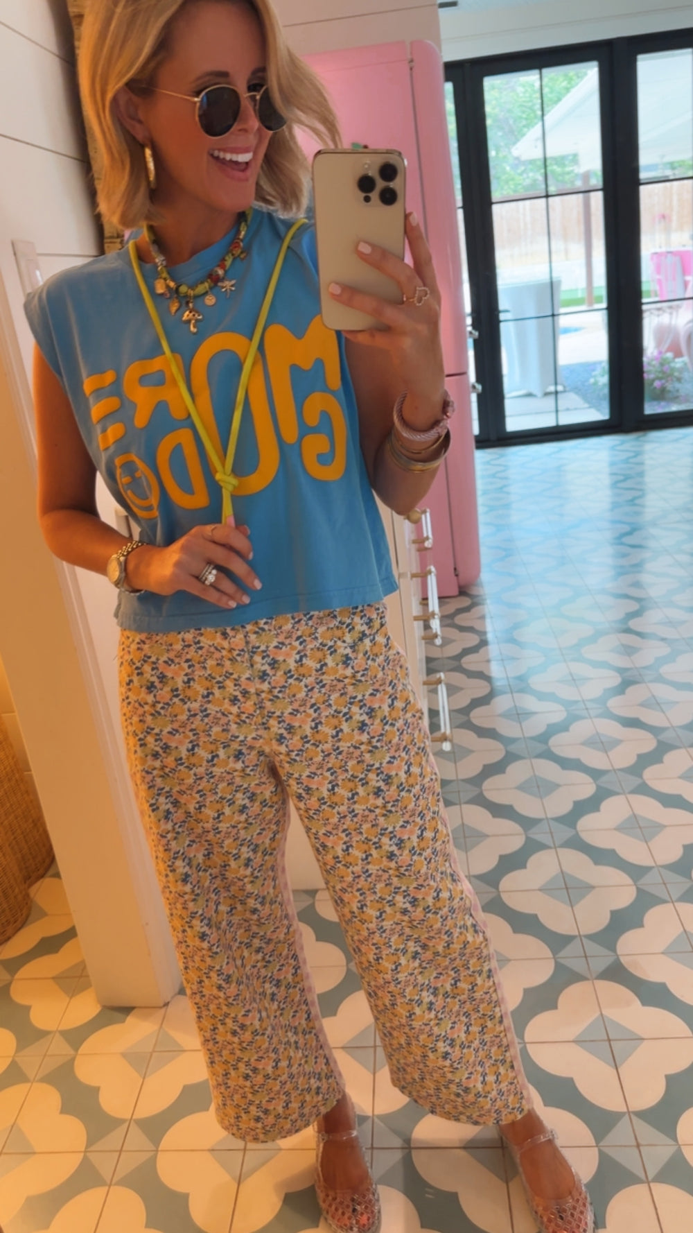 GARDEN GINGHAM JEANS