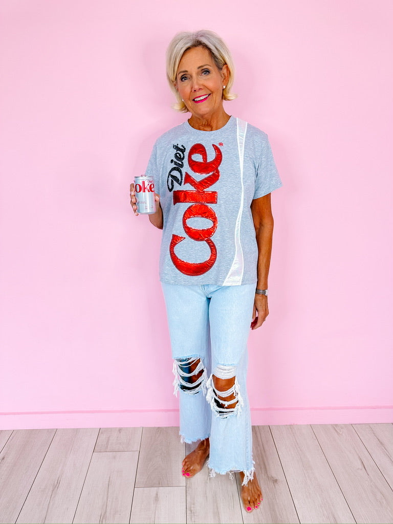 DIET COKE TEE - GREY