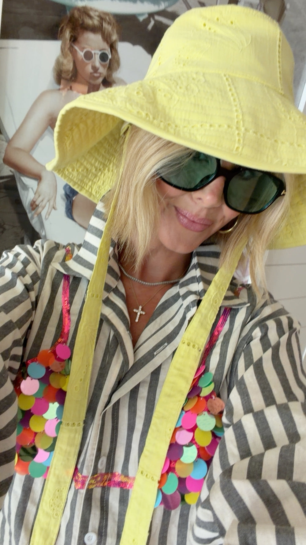 LEMONADE SHELL BEACHY BUCKET HAT