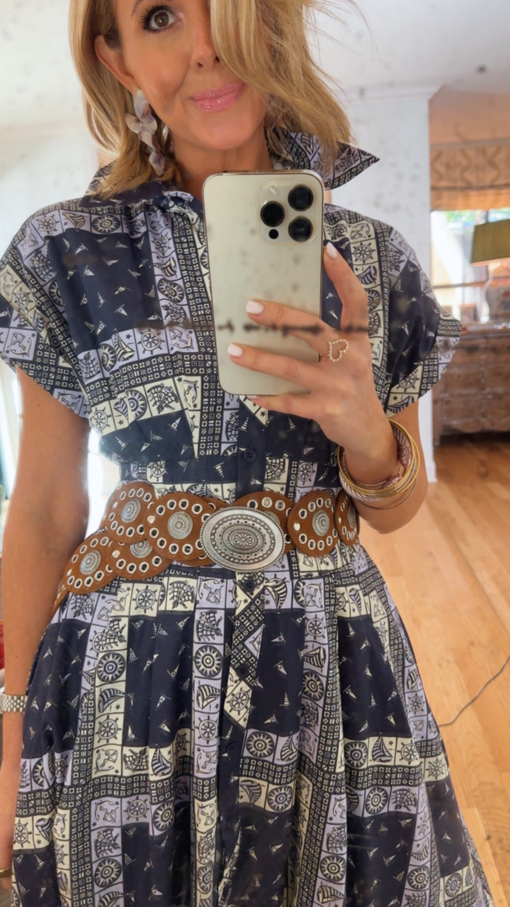 THE MONTAUK MIDI DRESS - NAVY