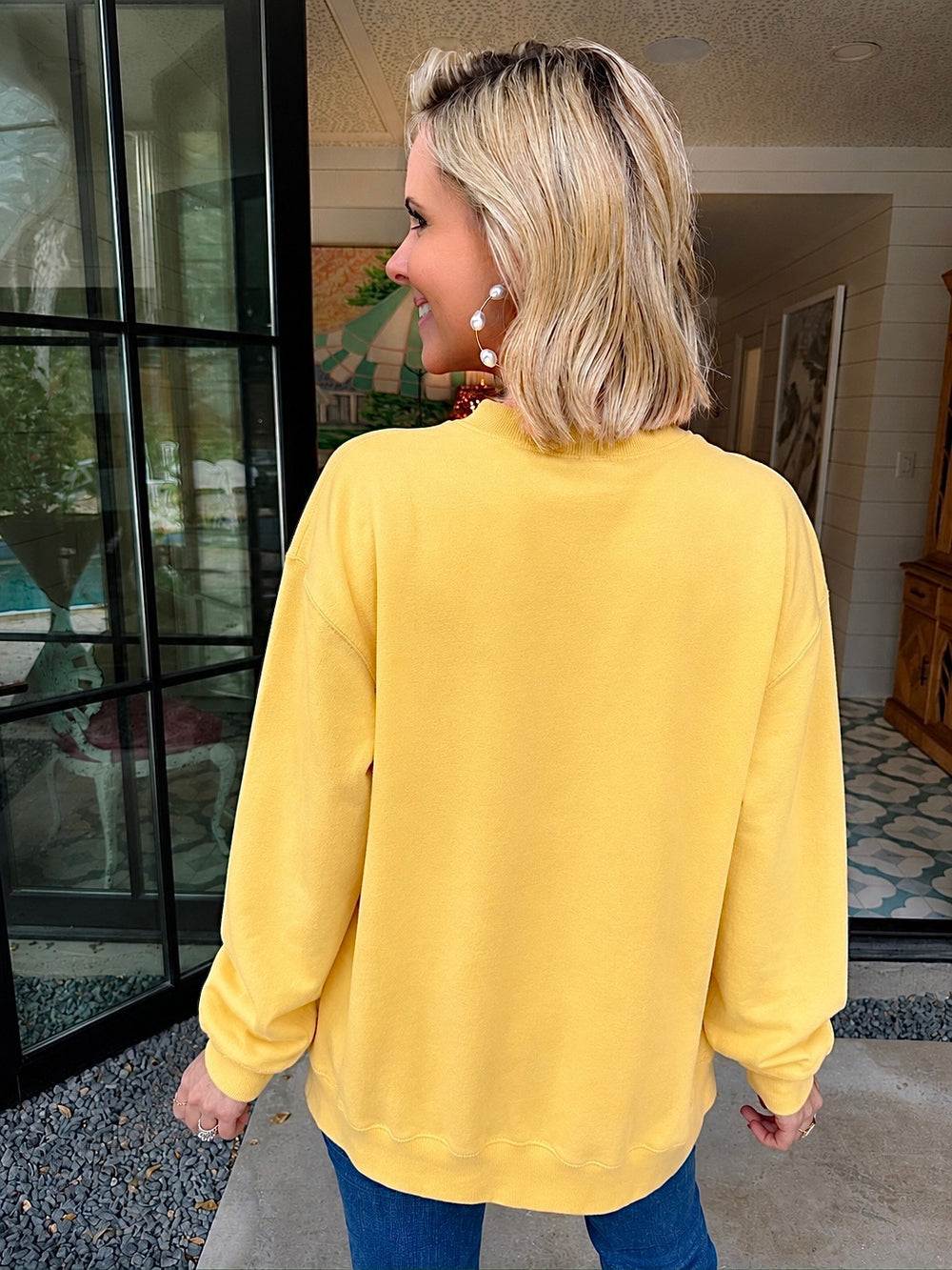 AMEN STARS SWEATSHIRT - YELLOW