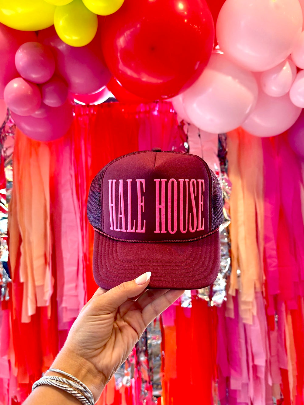 HALE HOUSE TRUCKER HAT - MAROON
