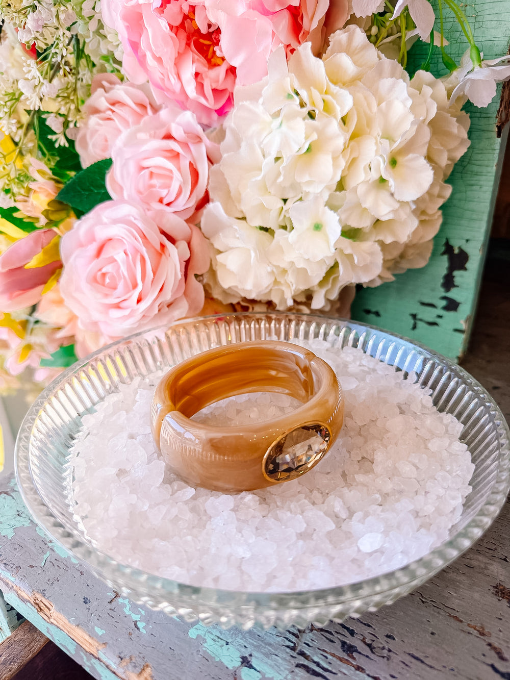 THE GEMMA GEMSTONE BRACELET - CARAMEL