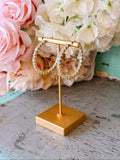 CRYSTAL LUXE HOOP - GOLD