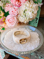 THE JULES GEMSTONE BRACELET - CREAM