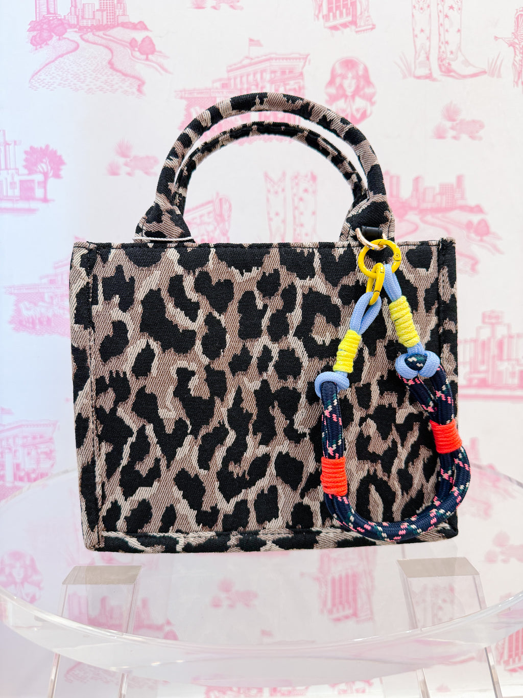 CHARLIE LOOP ROPE BAG CHARM - BLUE