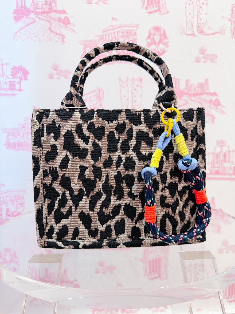 CHARLIE LOOP ROPE BAG CHARM - BLUE