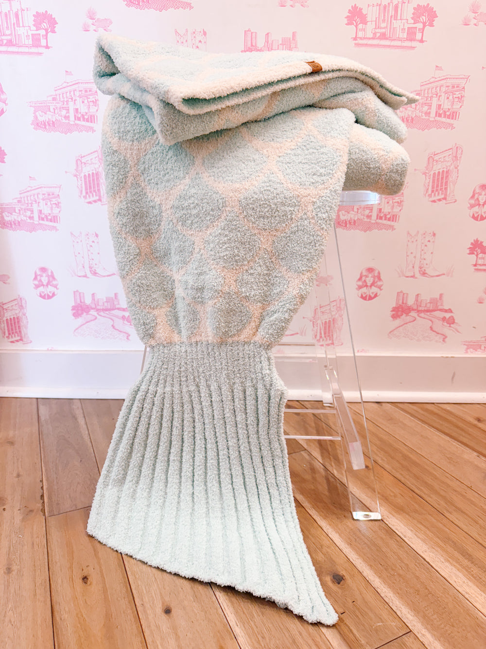 MERMAID TAIL BLANKET 50x60 - MINT