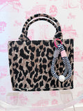 LOOP YOU IN ROPE BALL BAG CHARM - BLACK/WHITE
