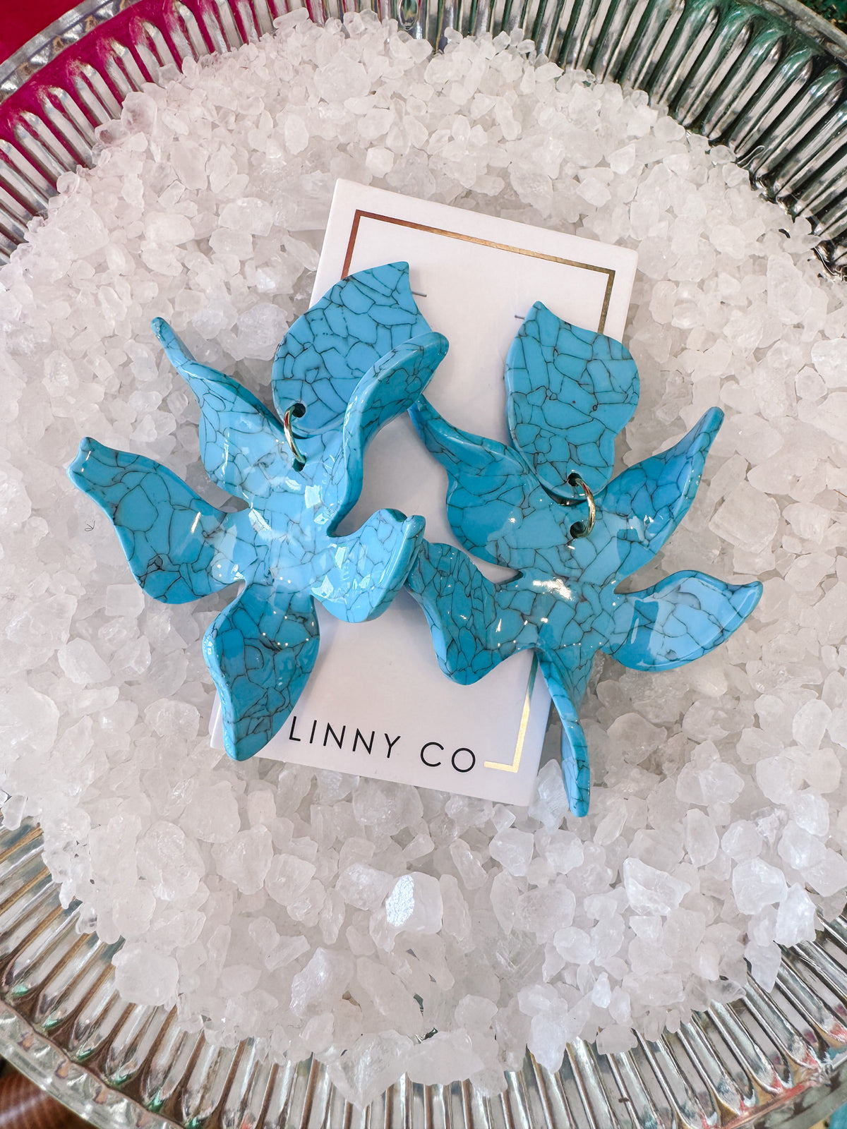 FLORA EARRINGS - TURQUOISE