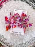 FLORA EARRINGS - PINK MULTI