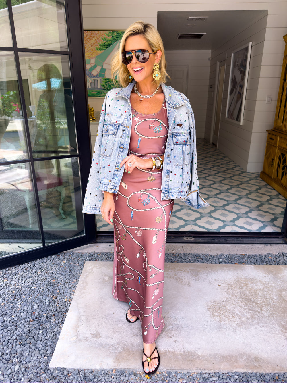 BEJEWELED DENIM JACKET