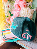 HALLELUJAH STRIPE CANVAS TRUCKER HAT