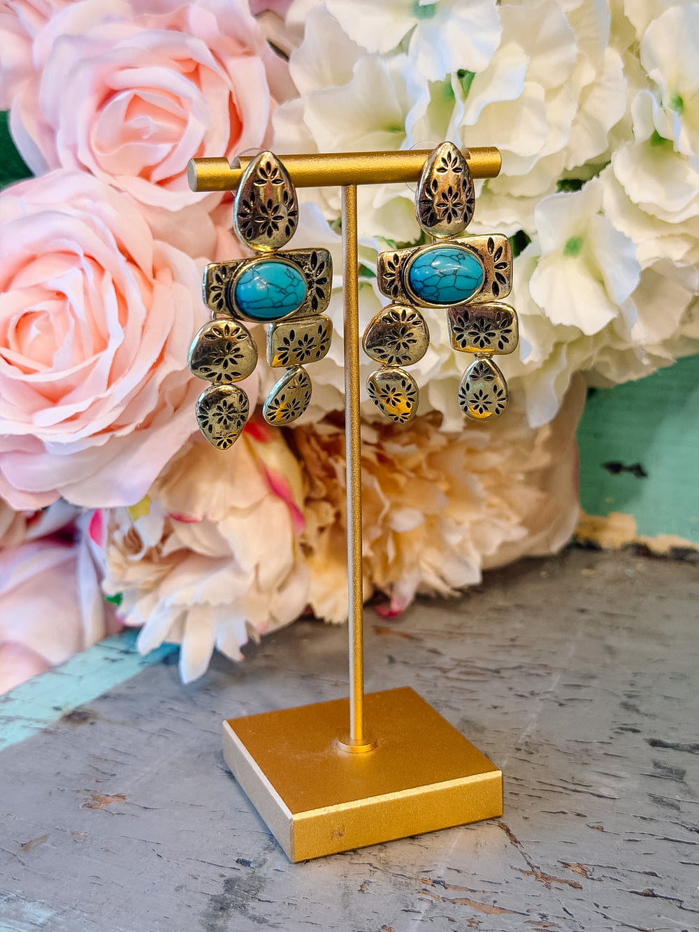 STONEHENGE EARRING - TURQUOISE