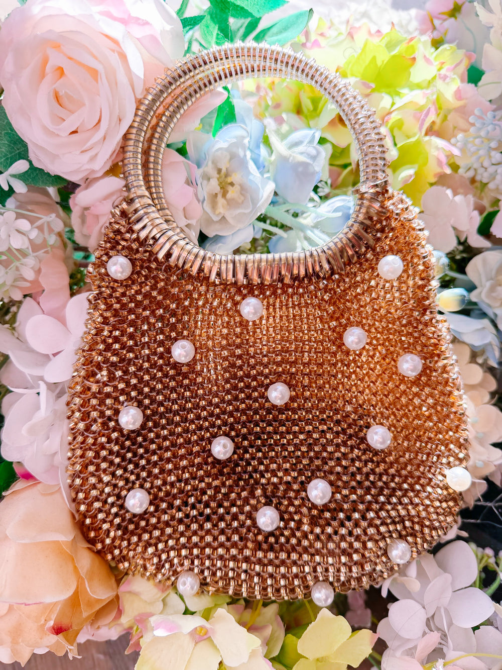 EMILY PEARL PURSE - GOLD