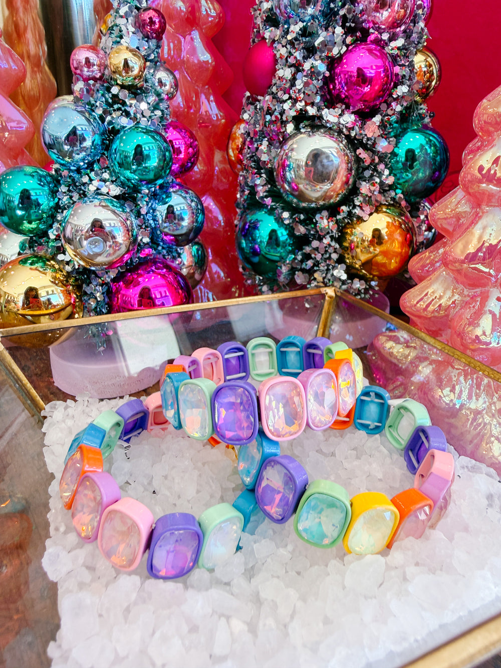 CANDY GEM OVAL BRACELET - RAINBOW