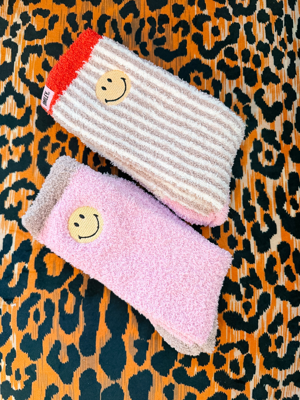 SMILEY RIBBED SOCK SET