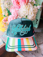 HALLELUJAH STRIPE CANVAS TRUCKER HAT