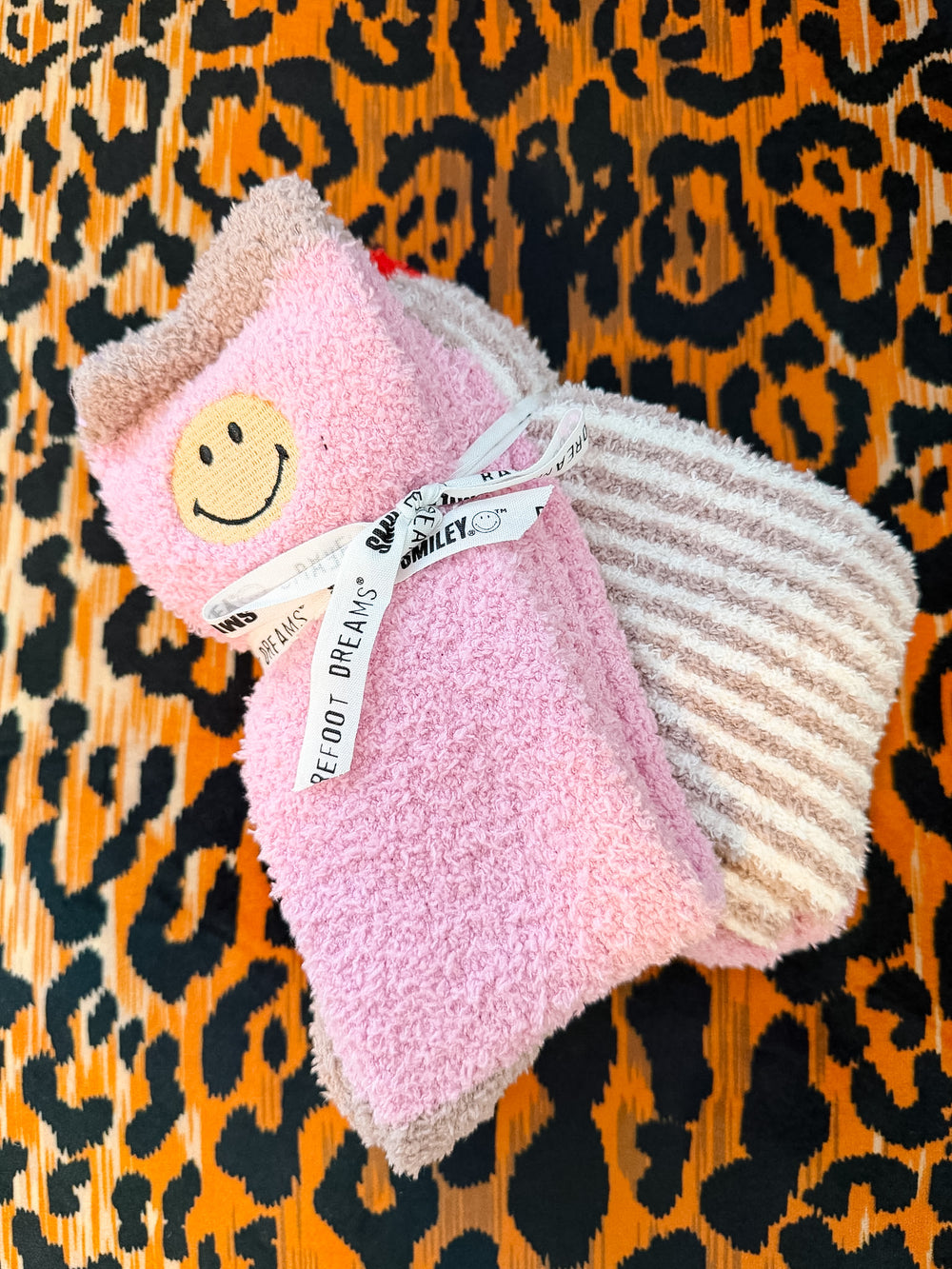 SMILEY RIBBED SOCK SET
