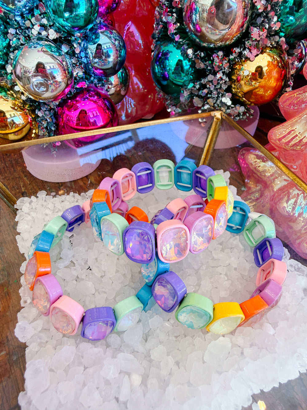 CANDY GEM OVAL BRACELET - RAINBOW