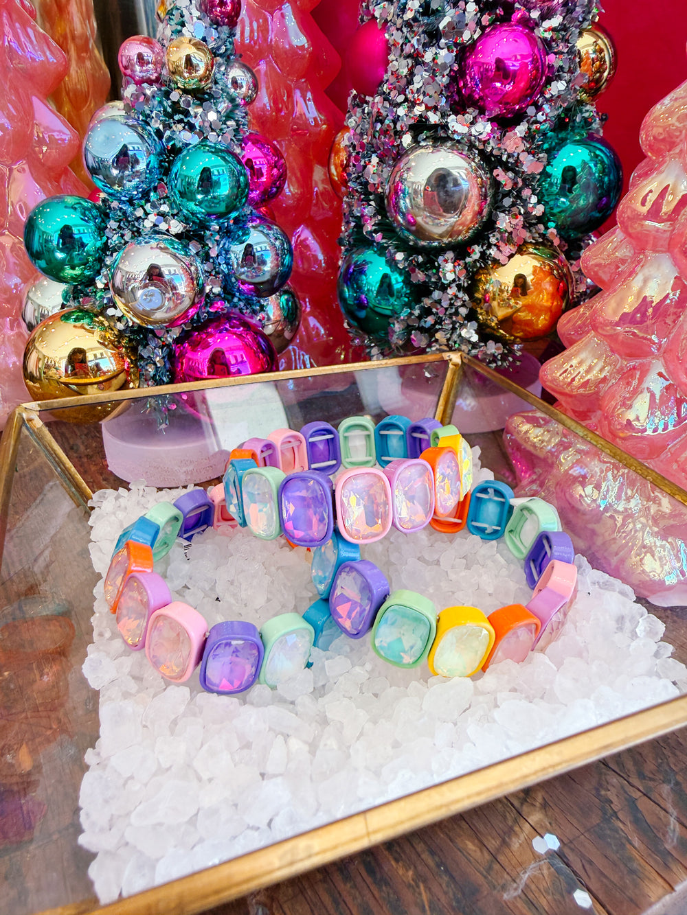 CANDY GEM OVAL BRACELET - RAINBOW