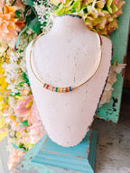 RAINBOW BAGUETTE CHOKER