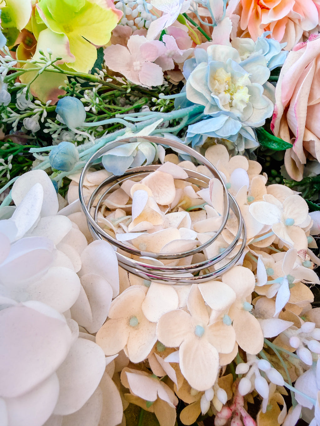 TAMMY THIN BANGLE SET OF 3 - SILVER
