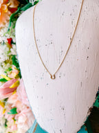 MICRO PAVE HORSESHOE NECKLACE