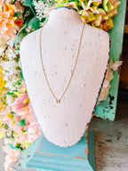 MICRO PAVE HORSESHOE NECKLACE