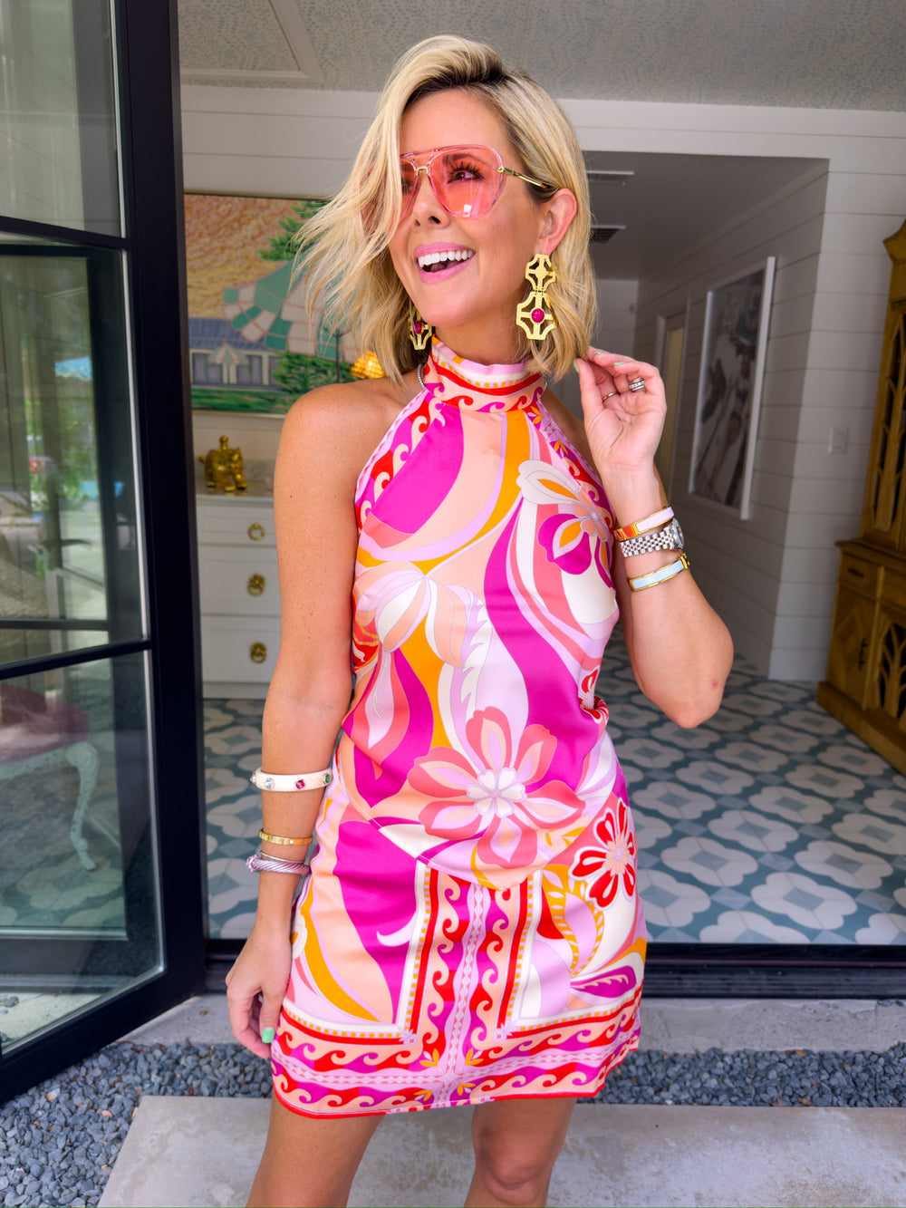 ONE MORE SUNSET SKIRT SET - PINK/ORANGE