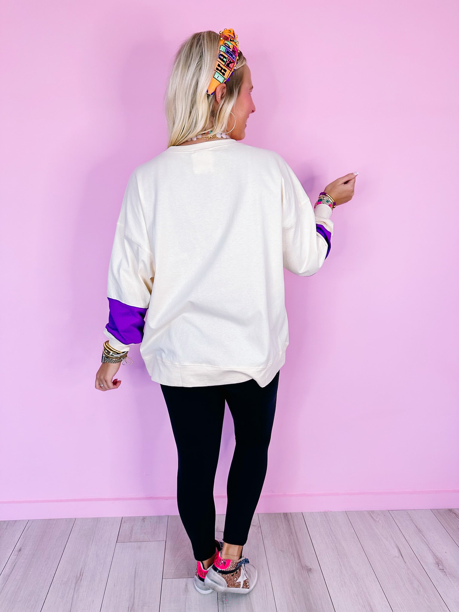 TRICK OR TREAT LONG SLEEVE TOP - CREAM