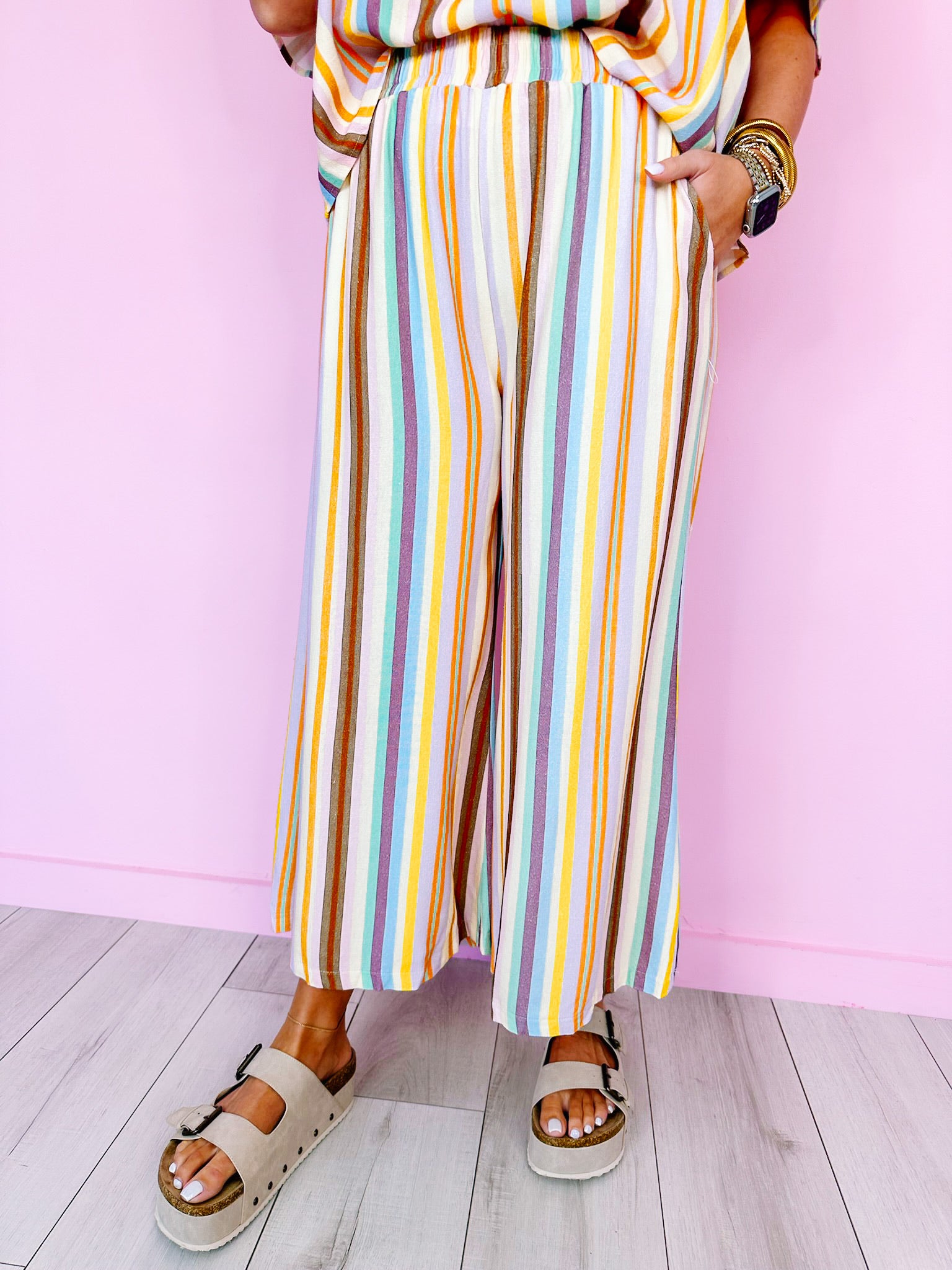 COOL BREEZE STRIPE PANTS