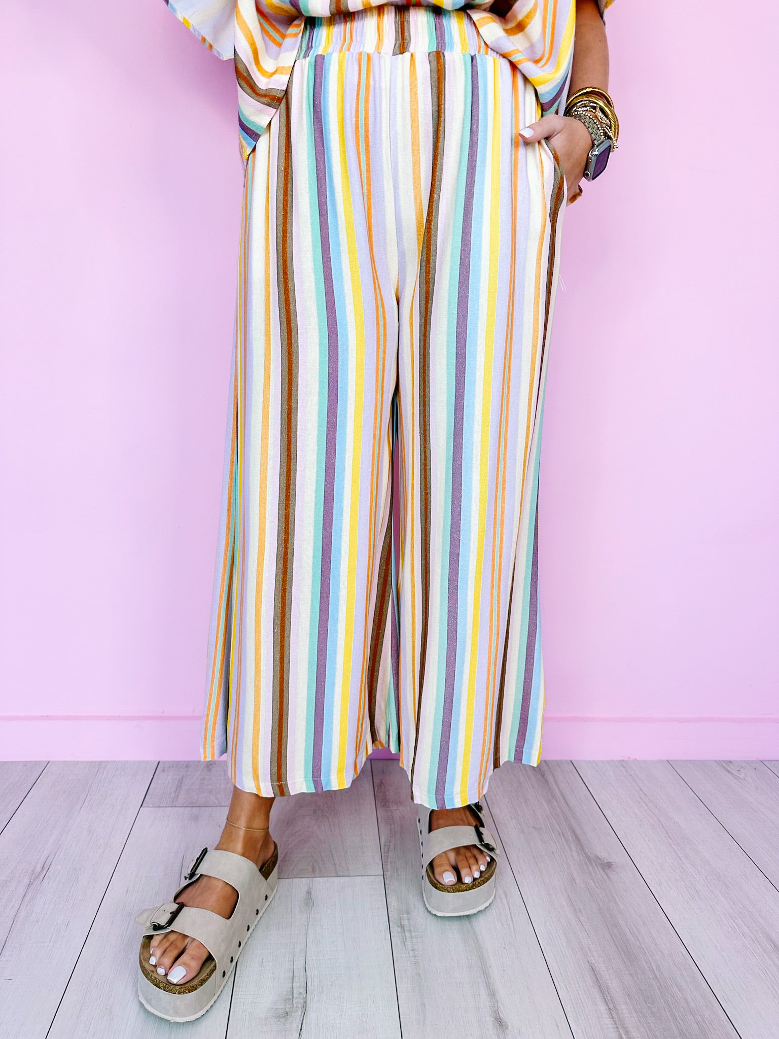 COOL BREEZE STRIPE PANTS