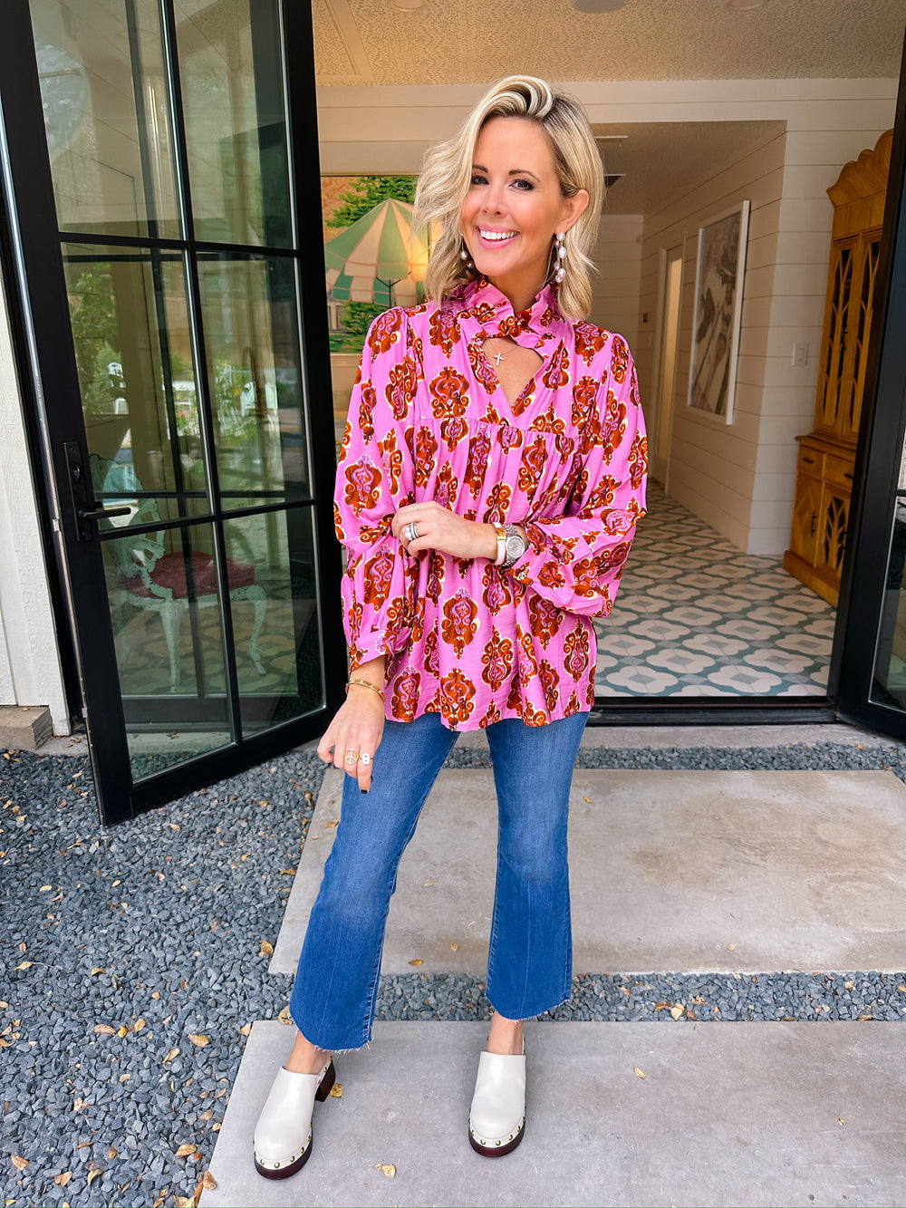 MARCY LONGSLEEVE TOP - PINK