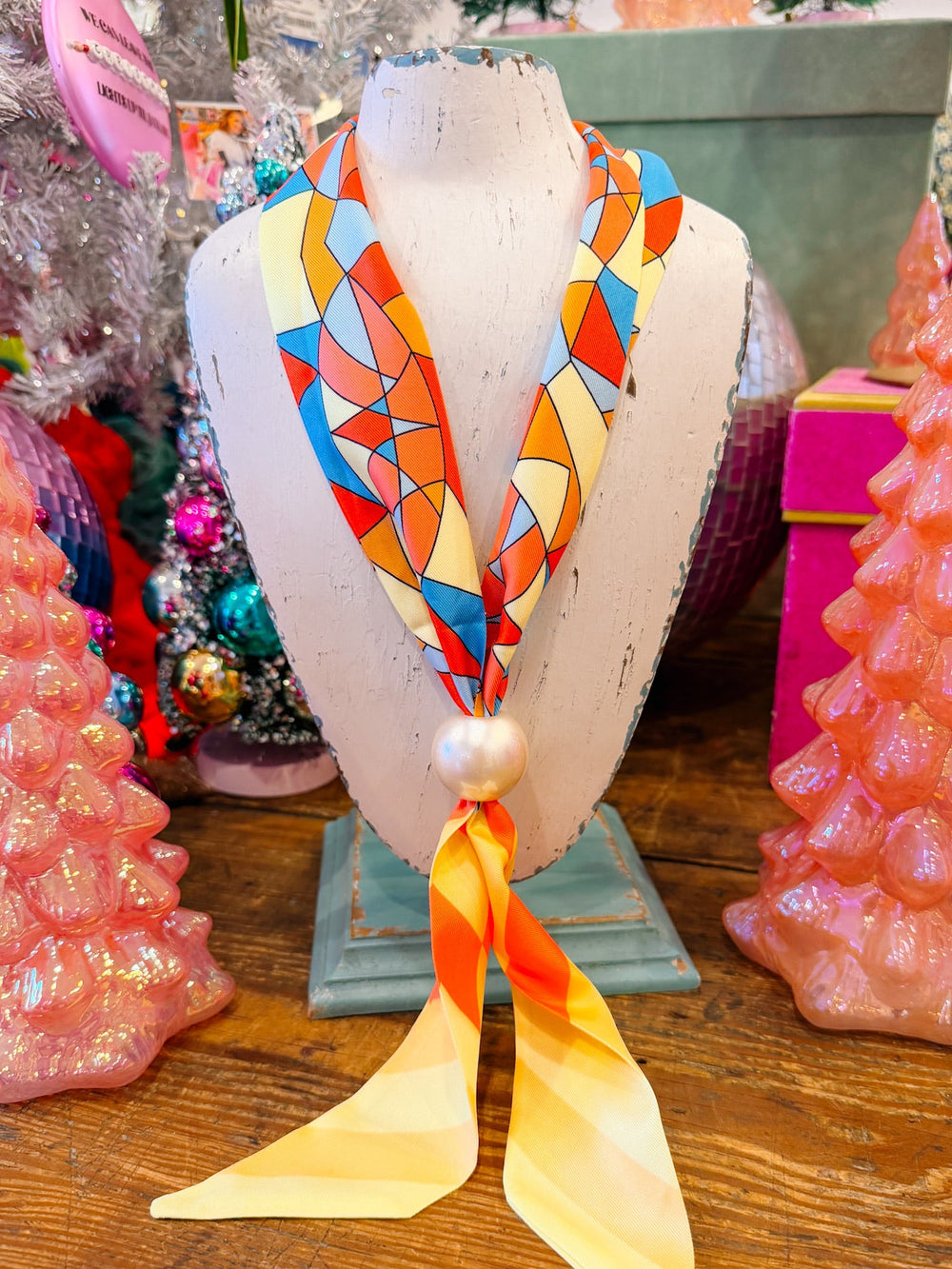 ROSITA PEARL SCARF TWILLY - YELLOW