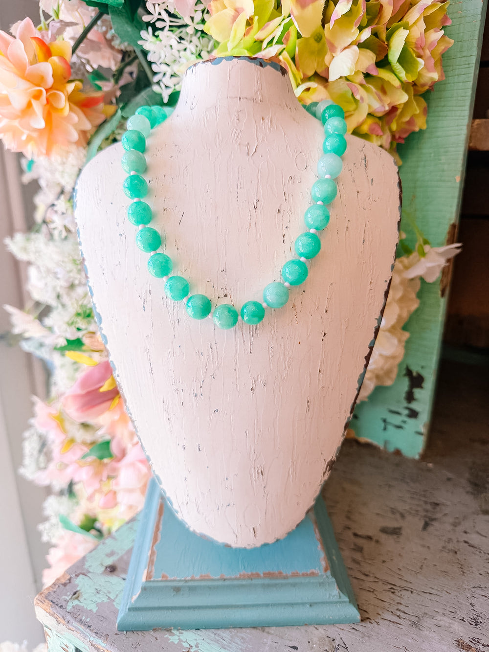 LOVE BIG NECKLACE - TURQUOISE