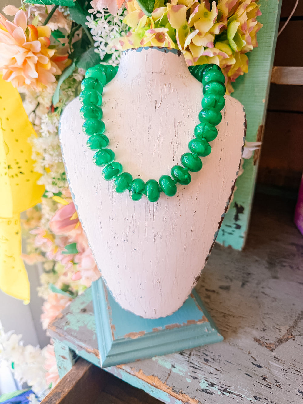 SUGAR BEADS NECKLACE - GREEN