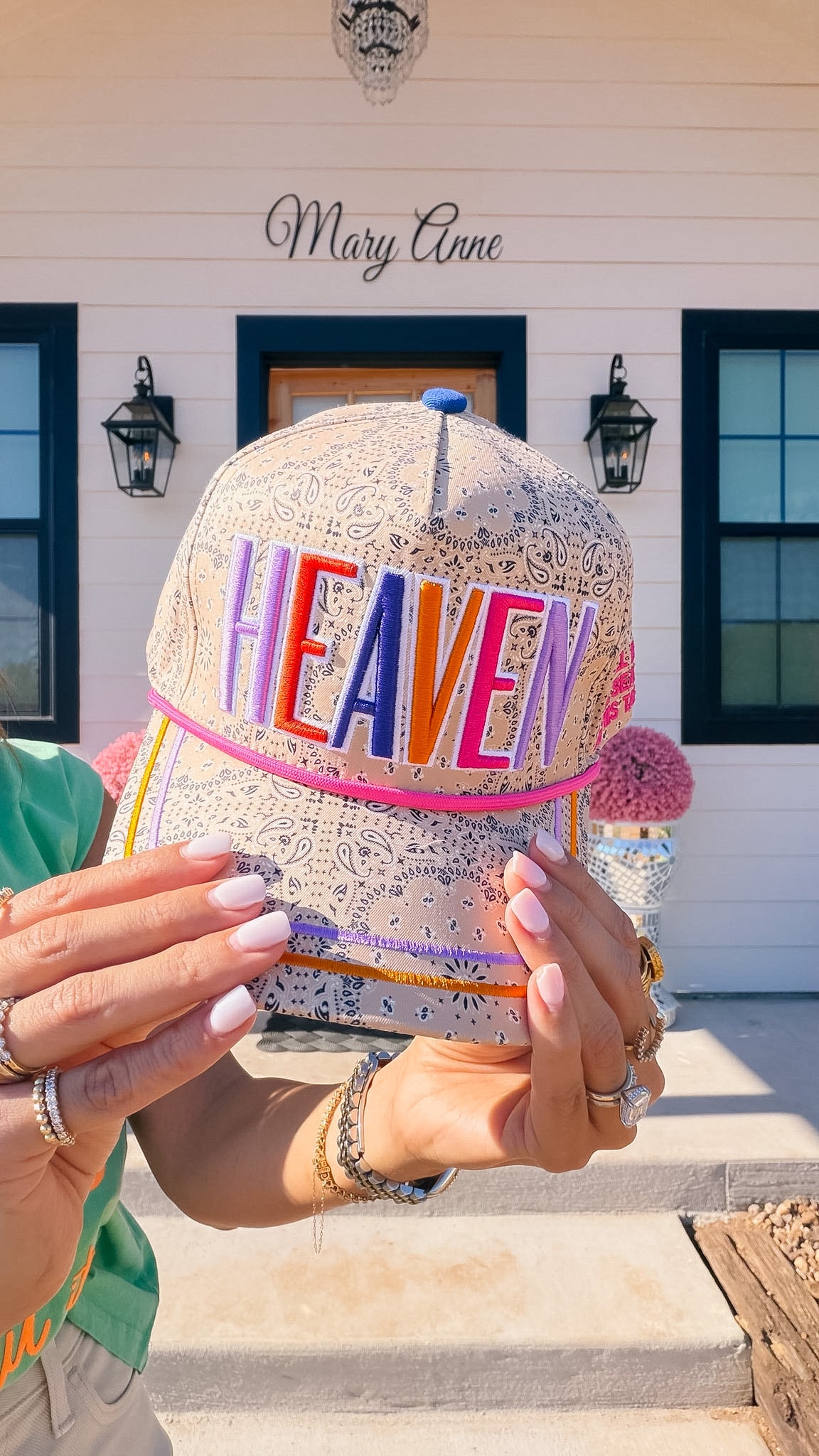 HEAVEN BANDANA CANVAS TRUCKER HAT
