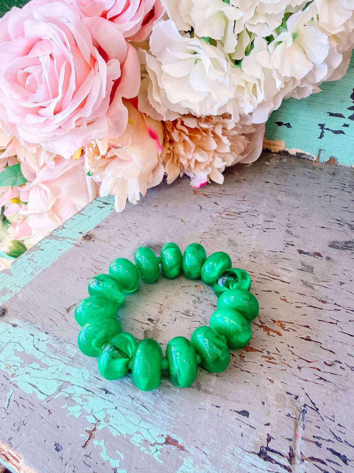 SUGAR BEADS BRACELET - GREEN