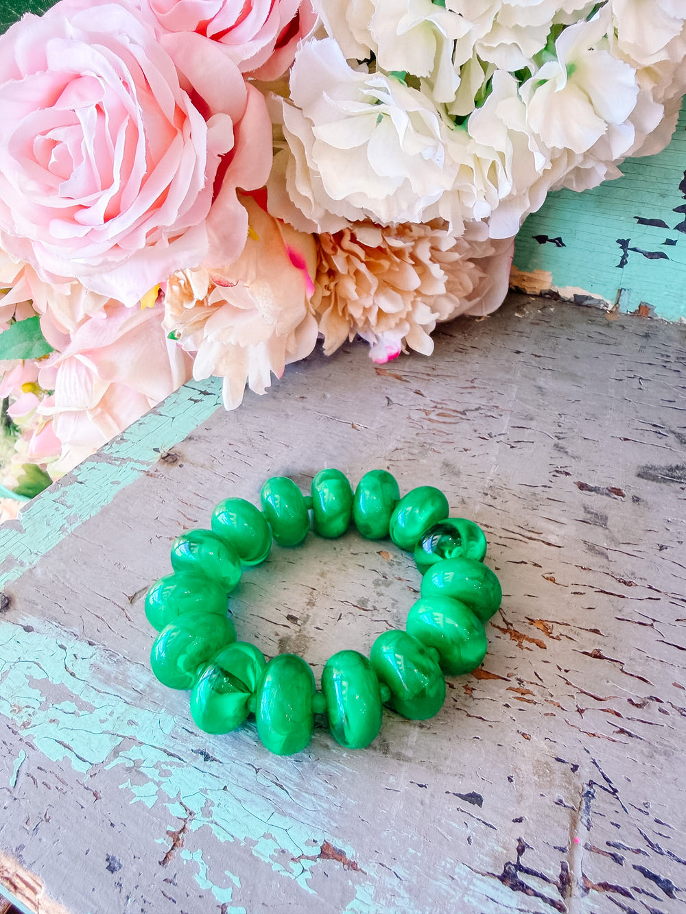 SUGAR BEADS BRACELET - GREEN