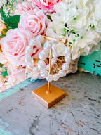 MACY PEARL HOOP EARRING