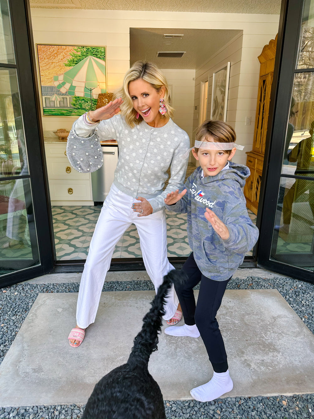 EASY DOT IT CARDIGAN - GREY