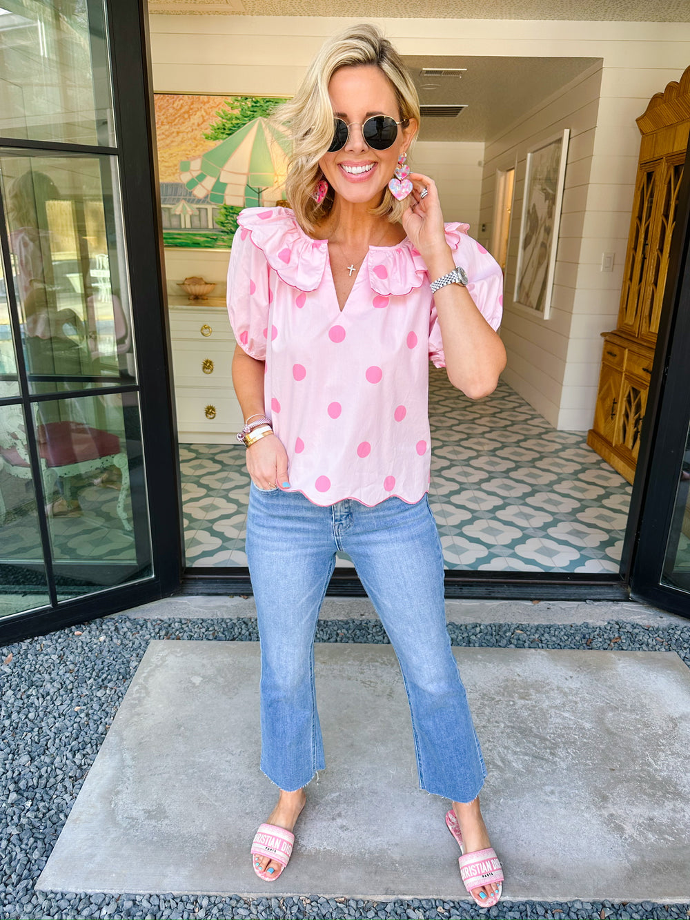 BELLA HIGH RISE CROP FLARE - DENIM