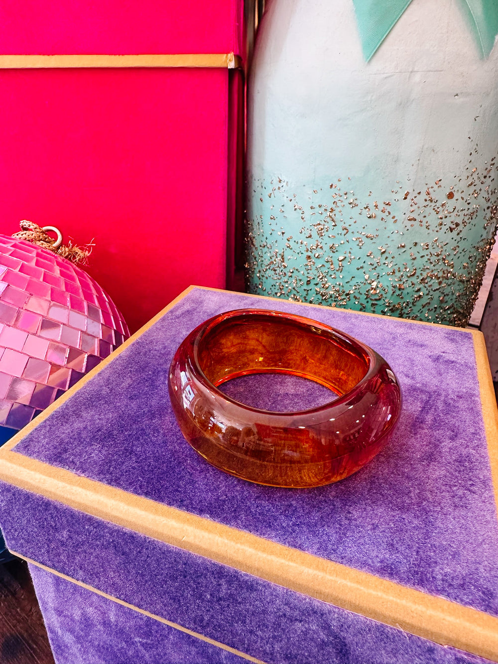 BE BOLD BANGLE - BROWN