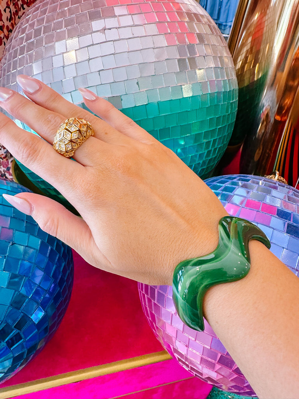 WREN WAVY CUFF - GREEN