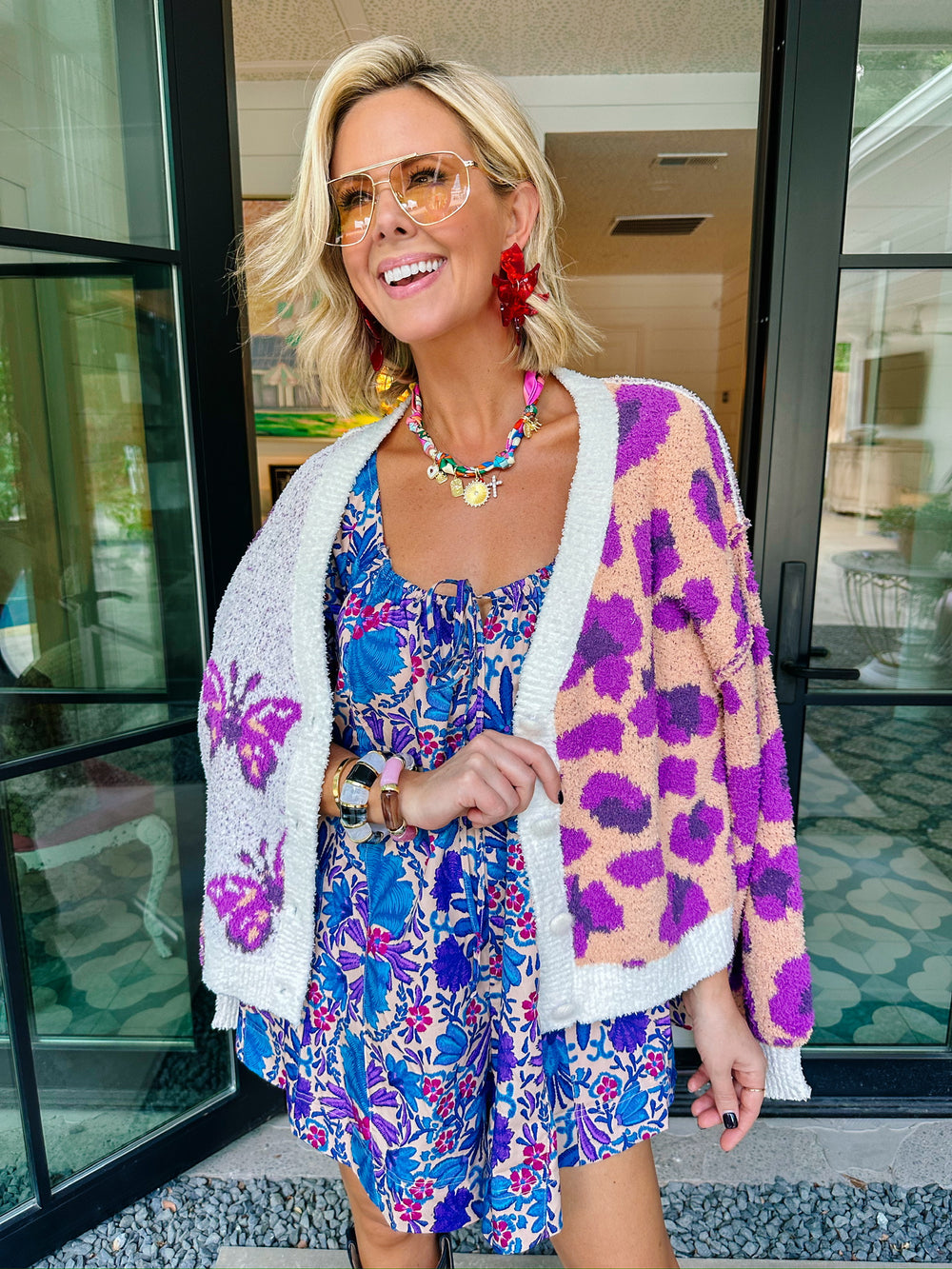 FLUTTERBY LEOPARD CARDIGAN