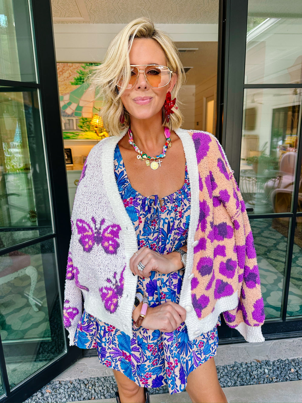 FLUTTERBY LEOPARD CARDIGAN