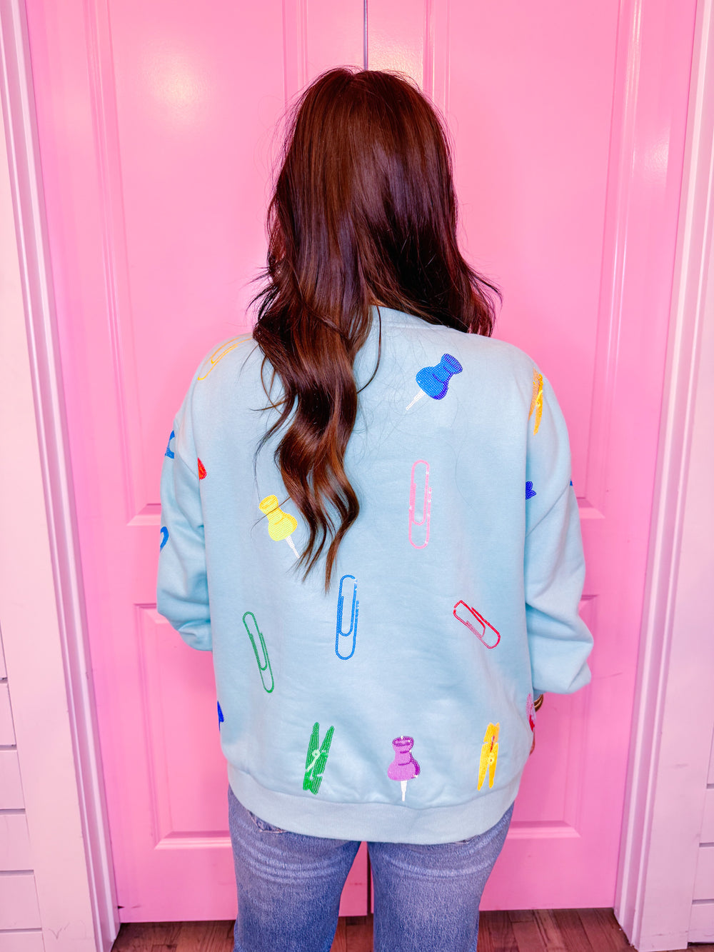 SCHOOL SUPPLIES SWEATSHIRT - MINT