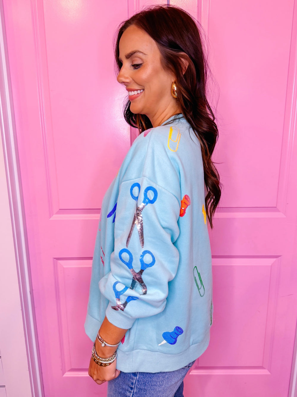 SCHOOL SUPPLIES SWEATSHIRT - MINT