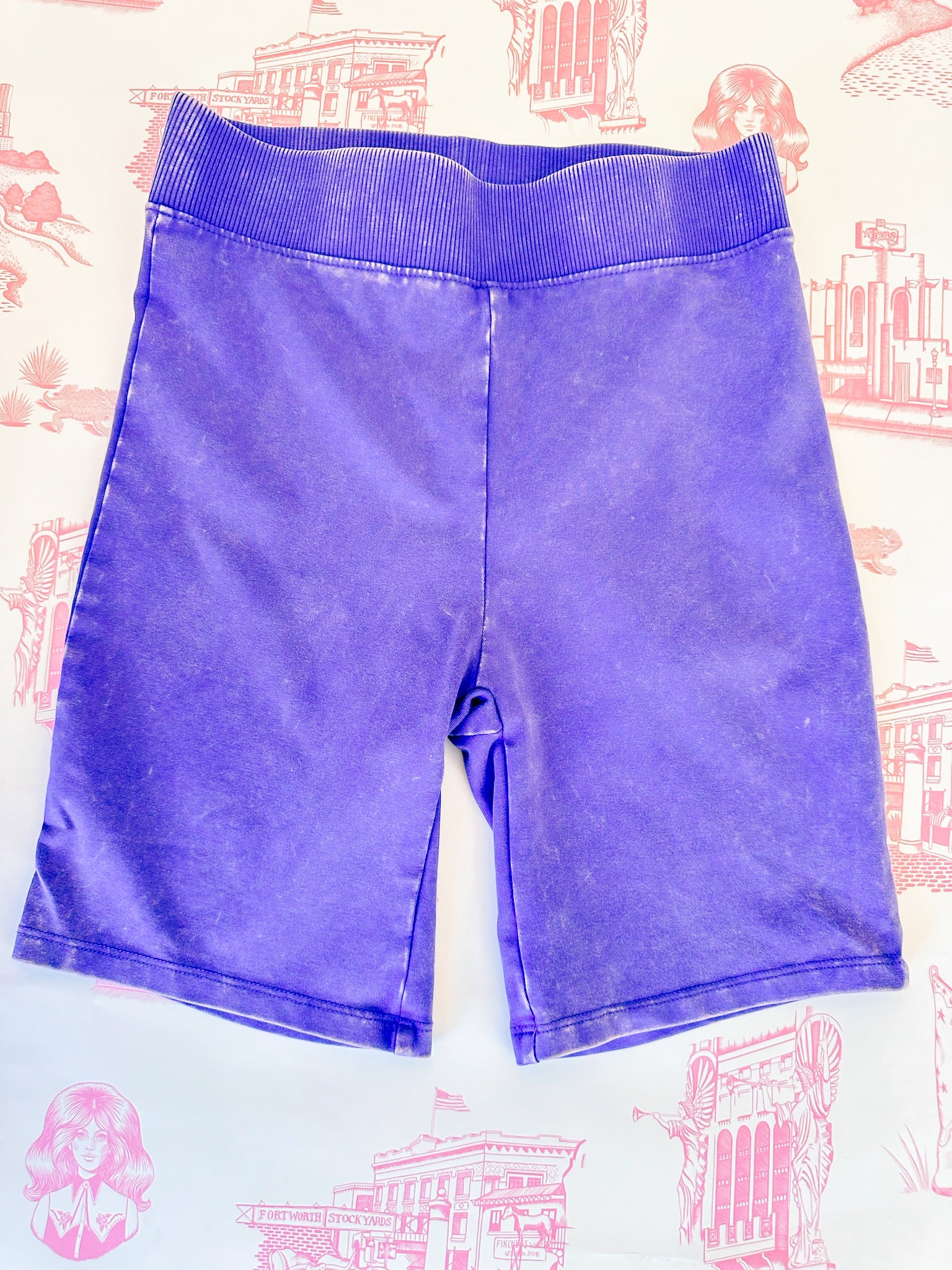 BE YOU BIKER SHORTS - PERIWINKLE